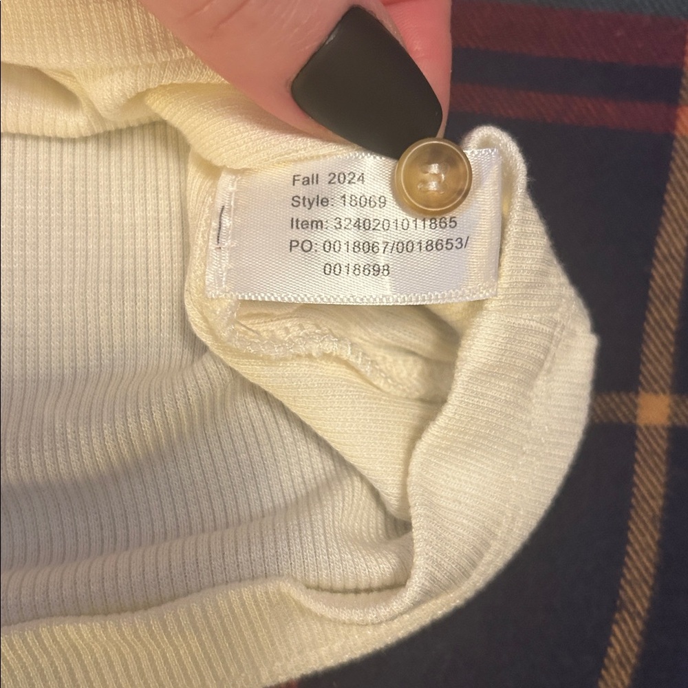 Marine Layer Lexi Button Through Square Neck Top - Picture 3 of 7